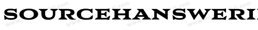 sourcehanswerifsc he字体转换